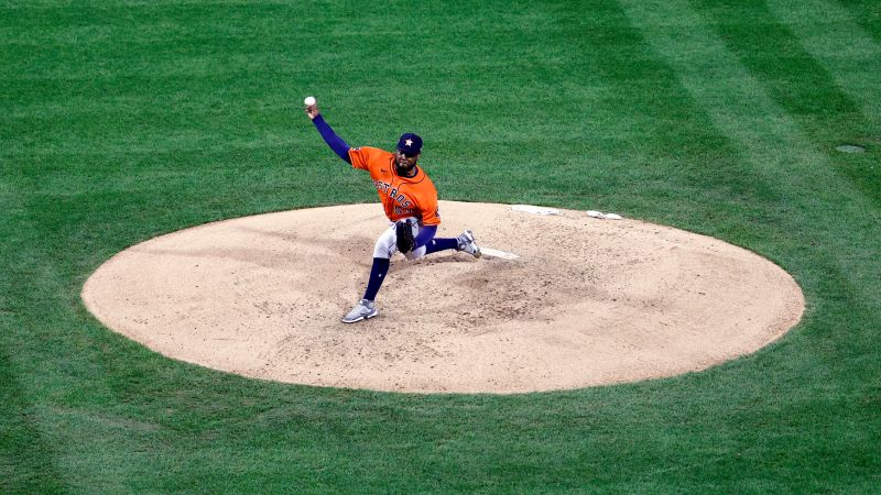 The first no-hitter in World Series history was thrown by the Astros in the fourth game.