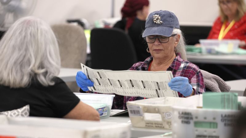 There are outstanding votes in Nevada and Arizona.