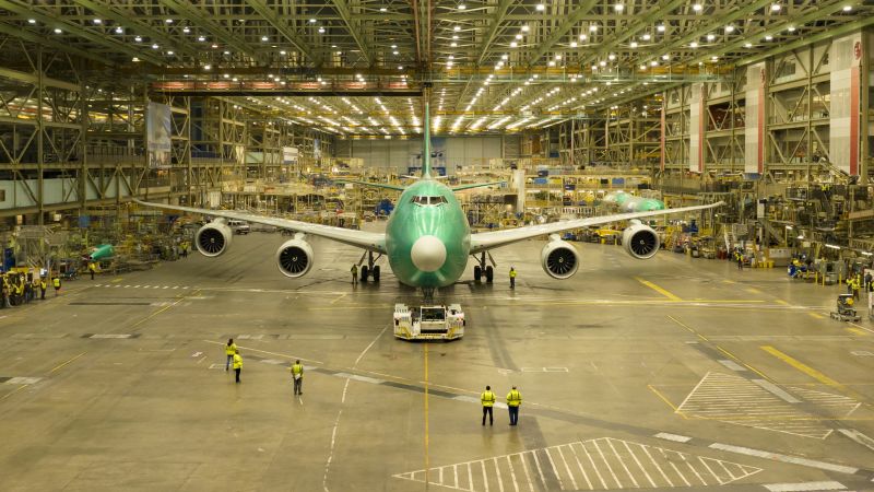 The final jumbo jet from Boeing just rolled off the assembly line.