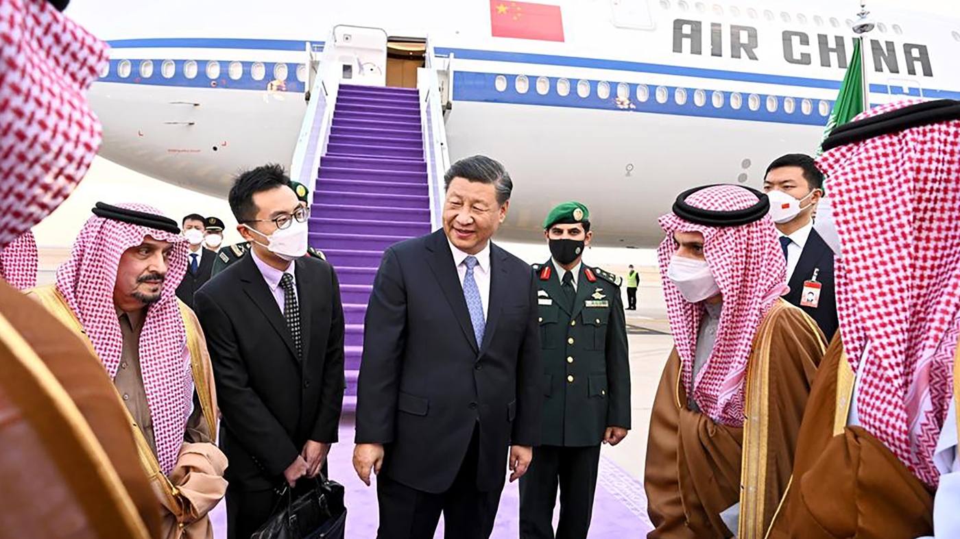 As China looks to grow in the Mid east, there is a Chinese president visiting Saudi Arabia.